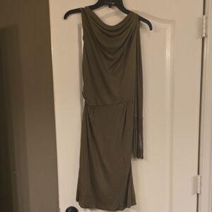 Gucci One-Shoulder  Vintage Dress in Olive